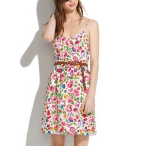 Madewell Silk Cami Dress in Flora